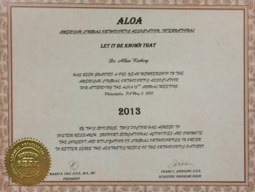 ALOA- American Lingual Orthodontic Association